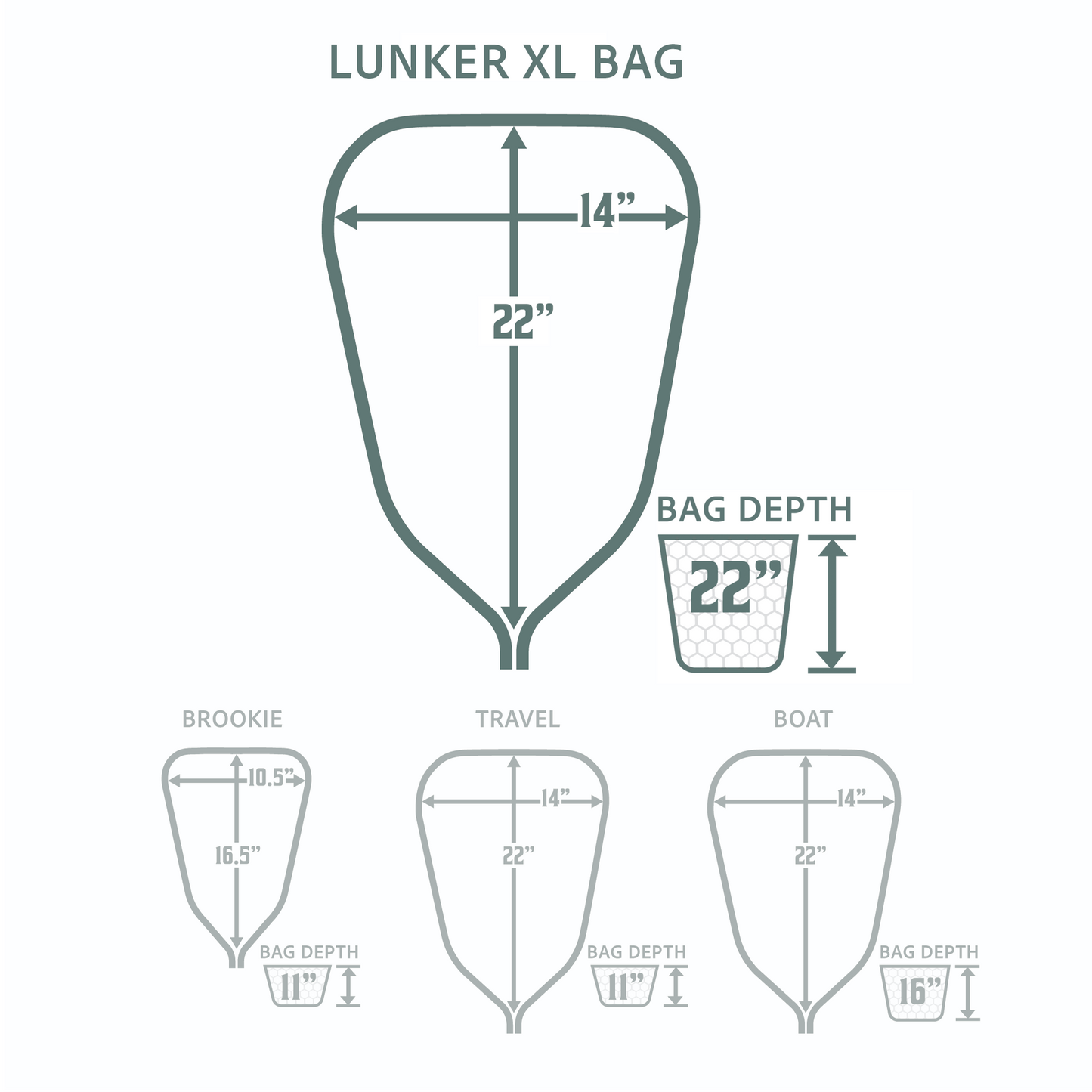 Rising Replacement Rubber Net Bags