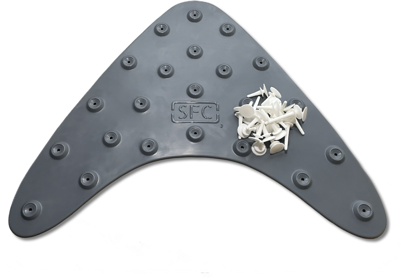 Fly Line Mat-30" (Slate/White)